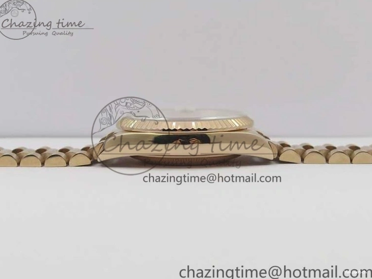 Best Bp RG Crystral 36 Edition 128239 on MOP Bracelet RG President Markers Dial Day-Date Maker White 0319